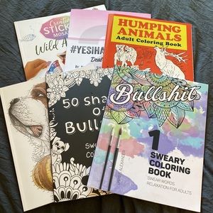 Various Colouring Books - Adult/Funny